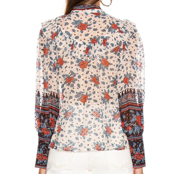 NWT Ulla Johnson Antoine Blouse in Pristine - Picture 3 of 11